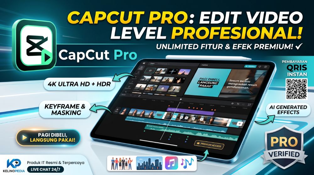 CAPCUT PRO 1 MINGGU